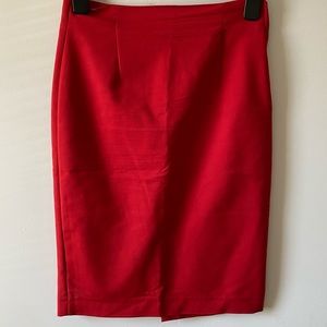 Zara Red Pencil Skirt Medium